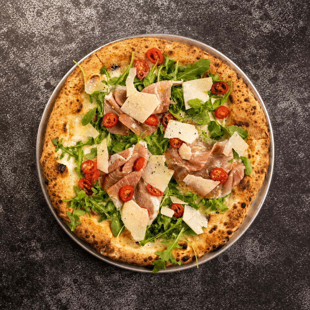 Prosciutto Arugula Pizza