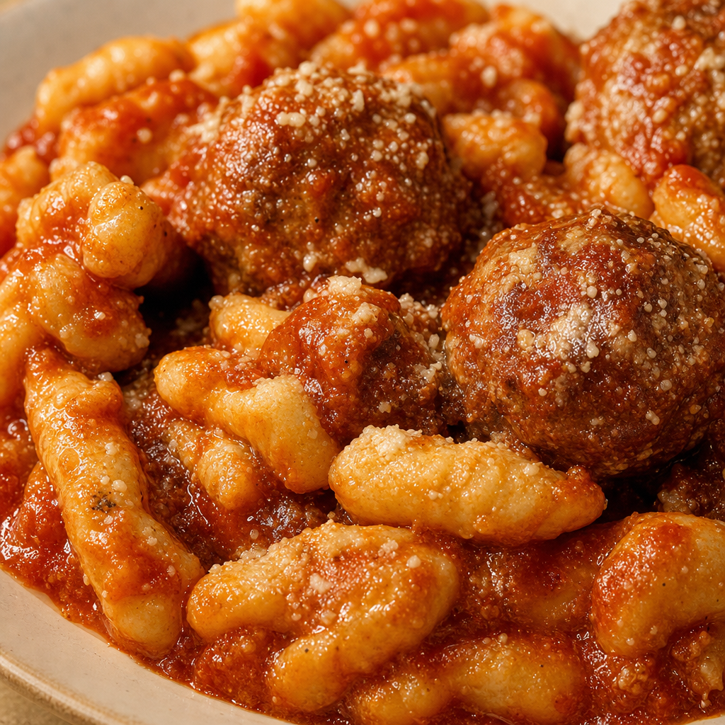 Cavatelli & Meatballs