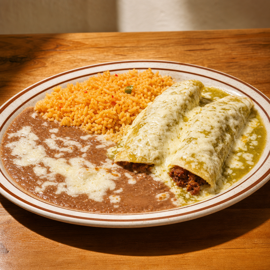 8. Two Enchiladas Verde
