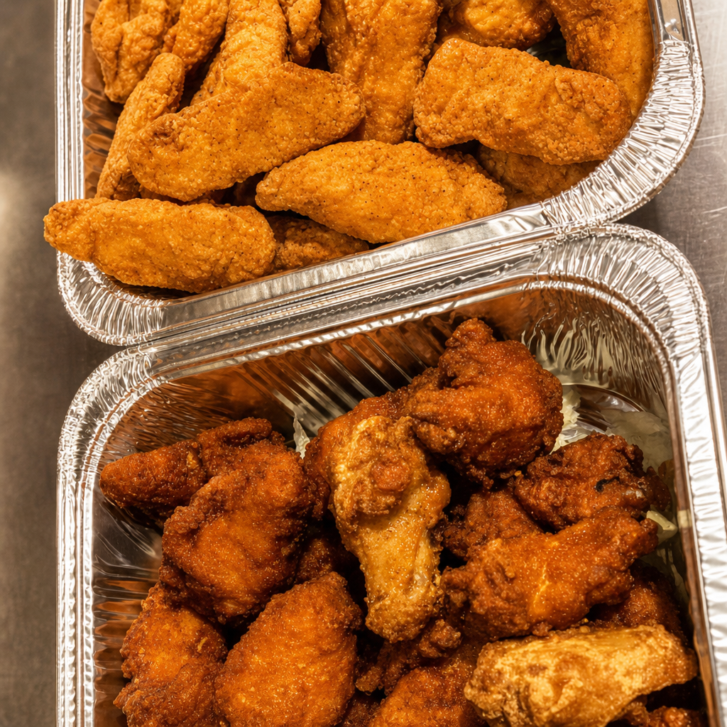 Tray of Mix of Chicken Wings and Chicken Tenders