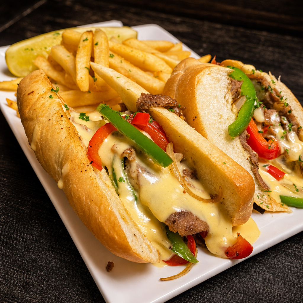 JJ's Cheesesteak Sandwich.