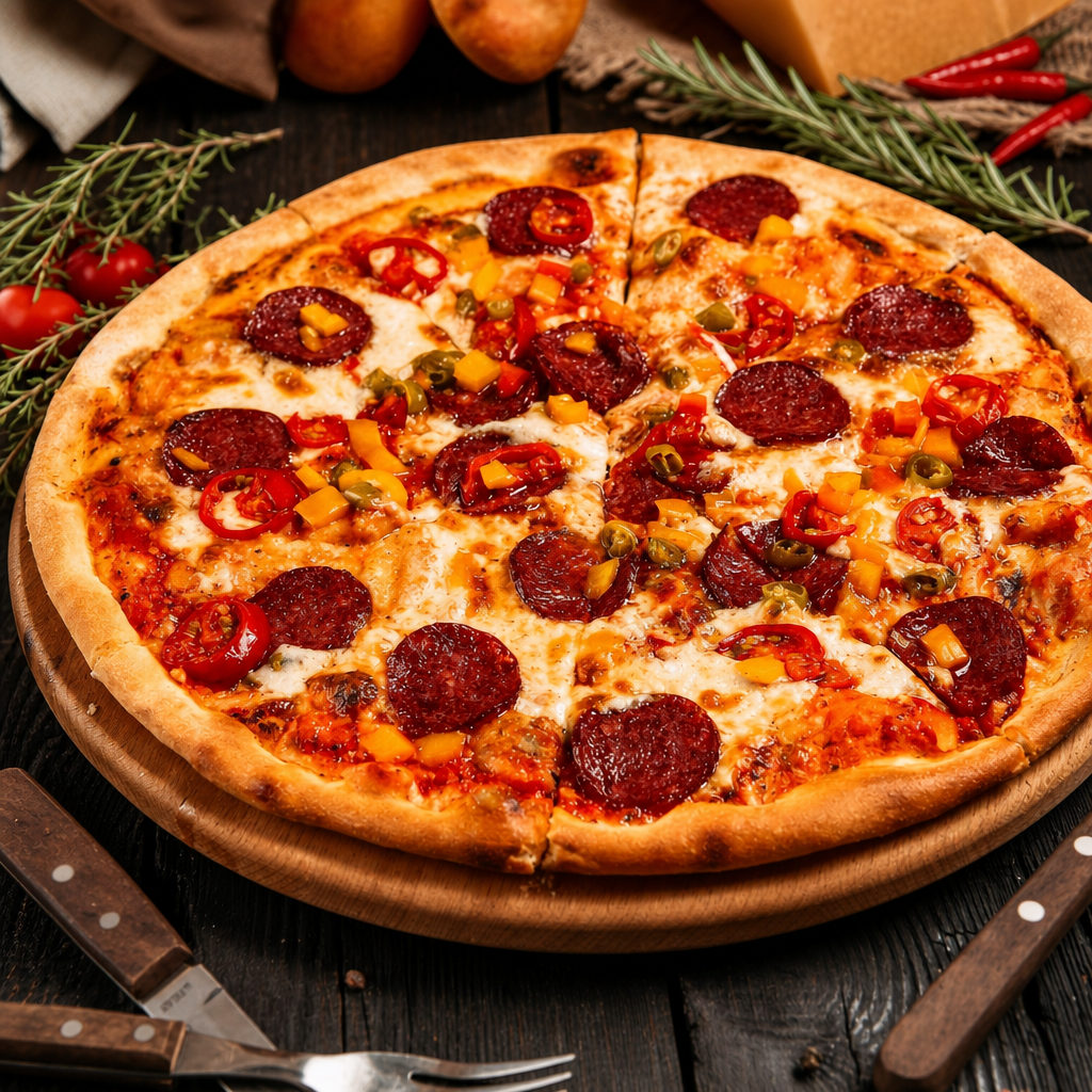 Triple Pepperoni Neapolitan.
