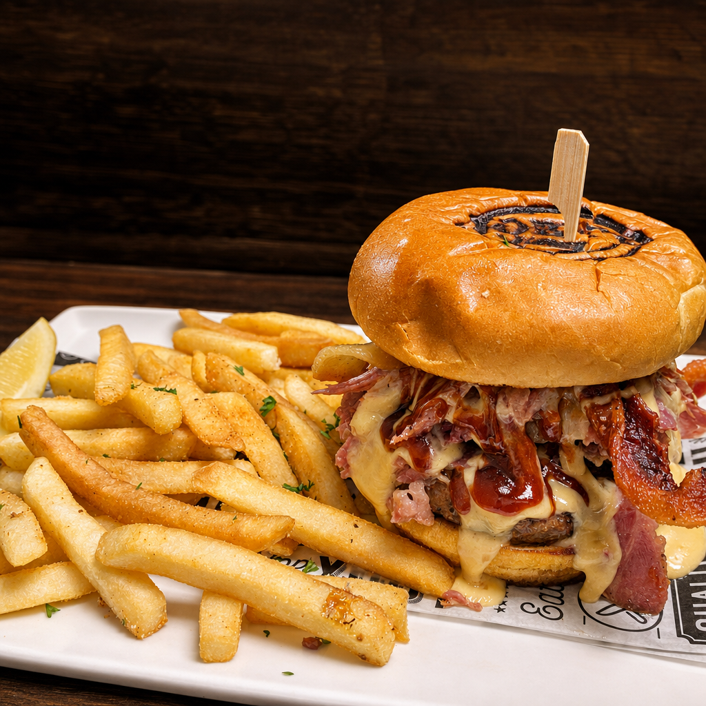 Western Bacon BBQ Burger*.