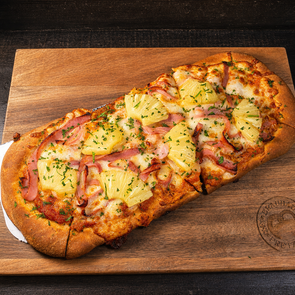 Hawaiian Neapolitan pizza.