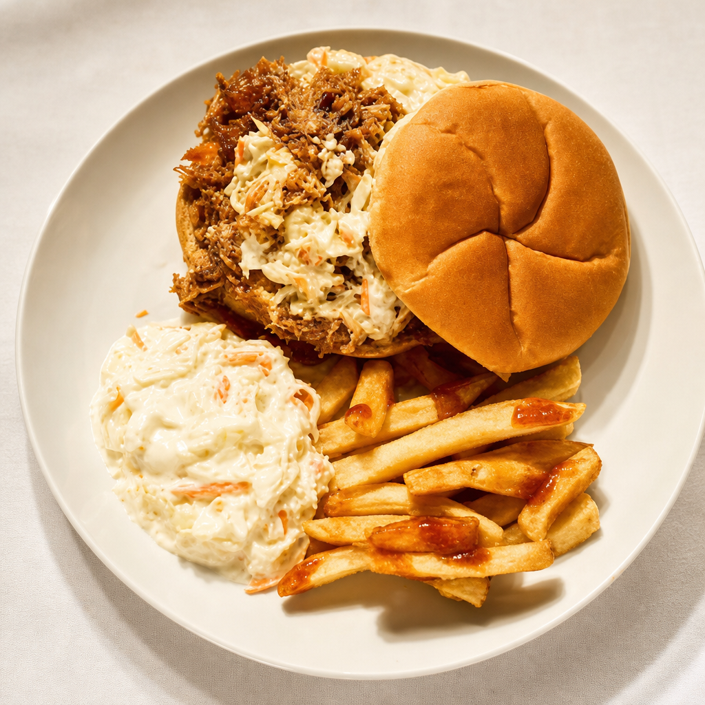 Pulled Pork Sandwich.