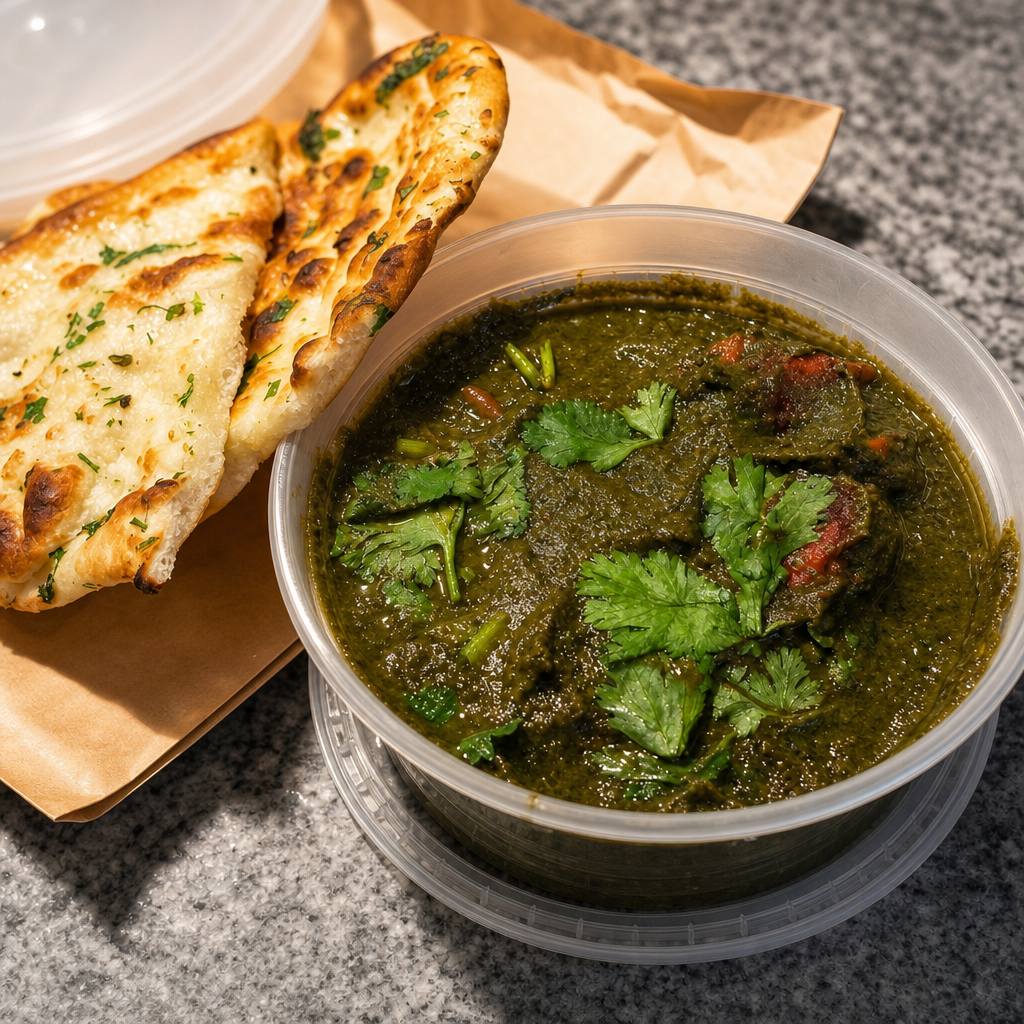 Palak (Spinach) Chicken Curry.