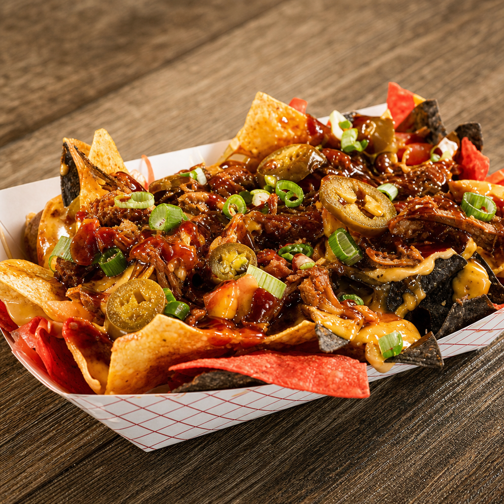 Loaded BBQ Pulled Pork Nachos