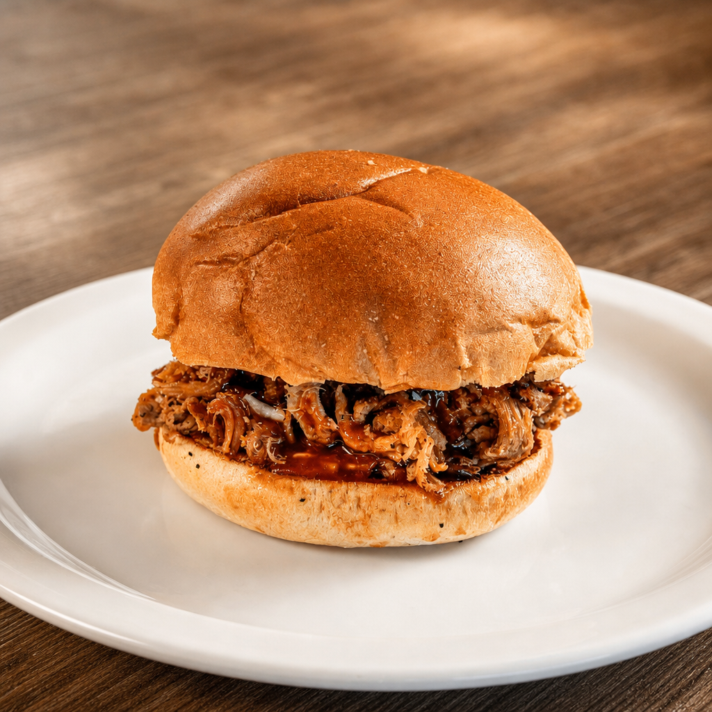 Kid's Pulled Pork Sandwich.