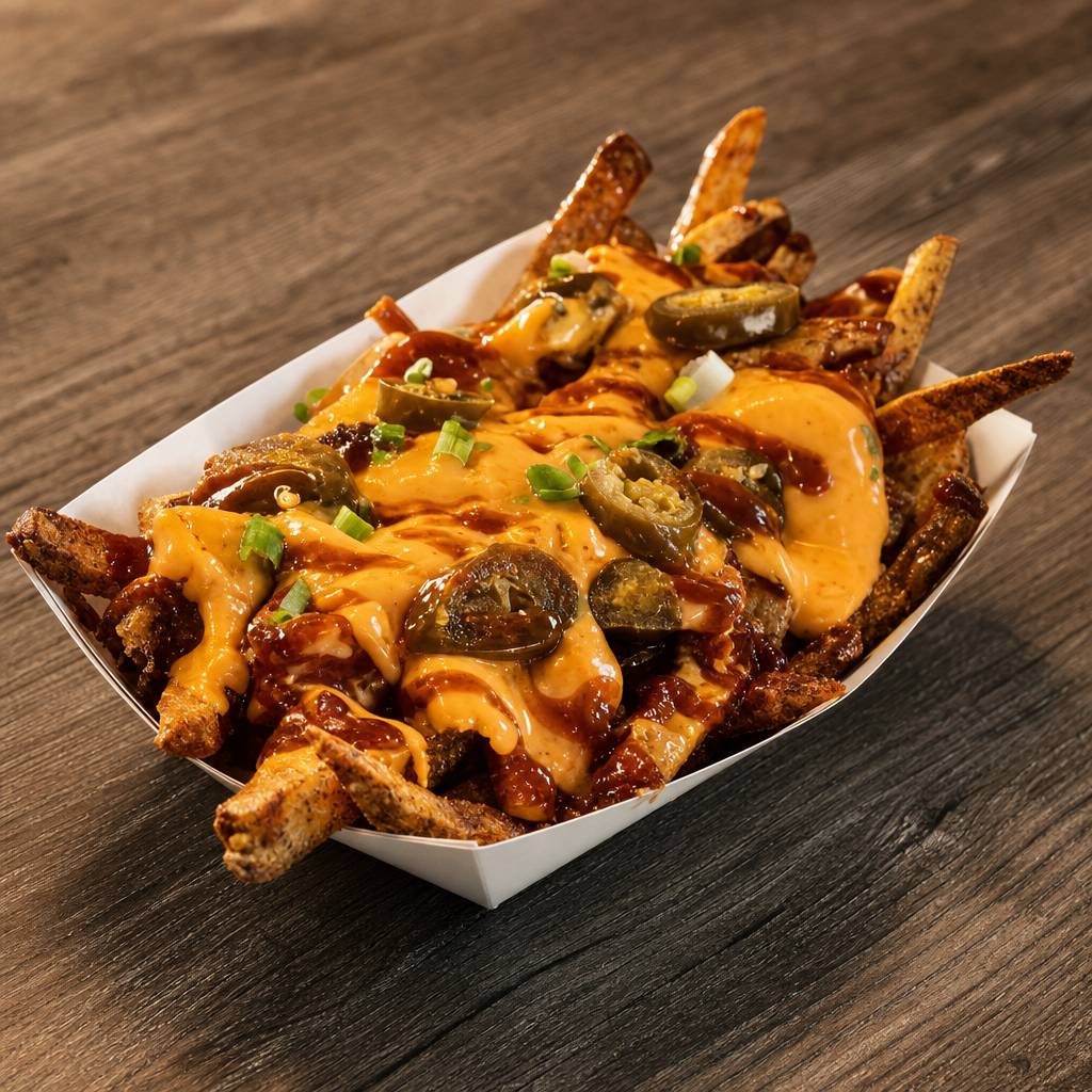 BBQ Beer Cheese Poutine