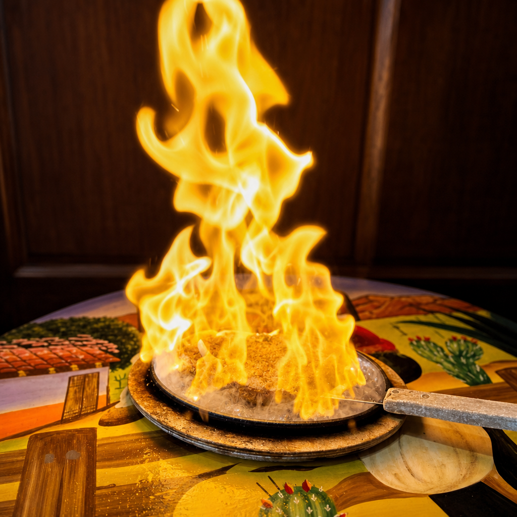 Flaming Cheese