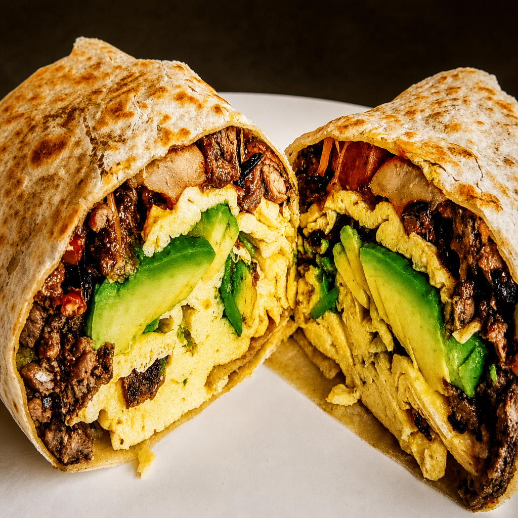 Steak & Avocado Burrito "very popular".