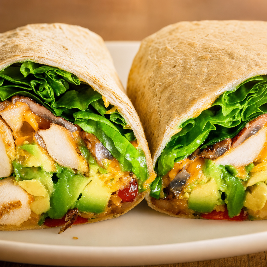 Avocado Veggie Burrito.