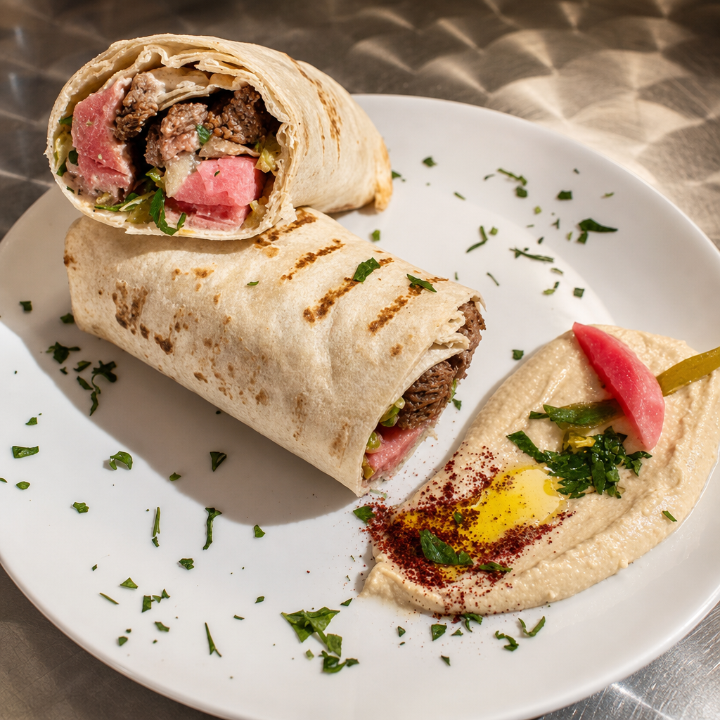 Beef Kabab Wrap.