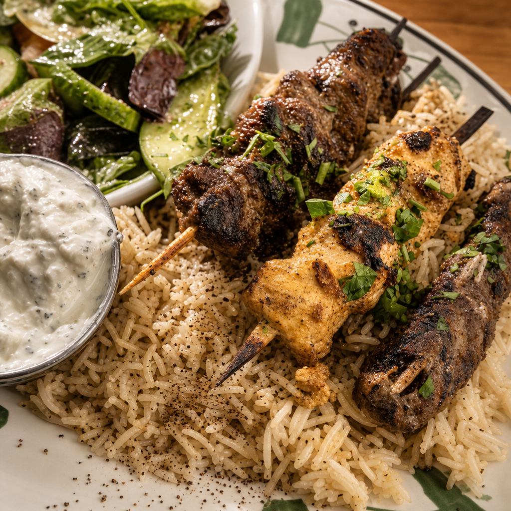 Mixed Kabob Plate