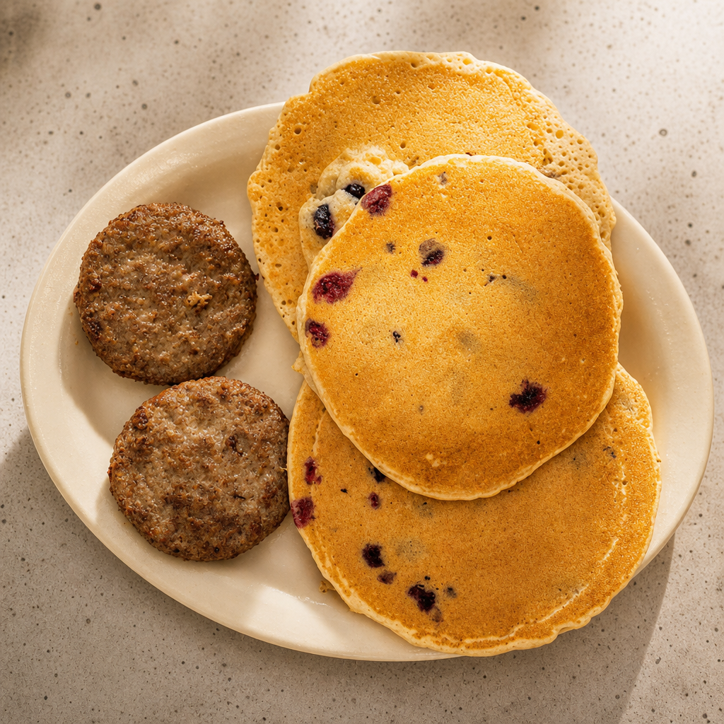 7. Blueberry Pancakes.