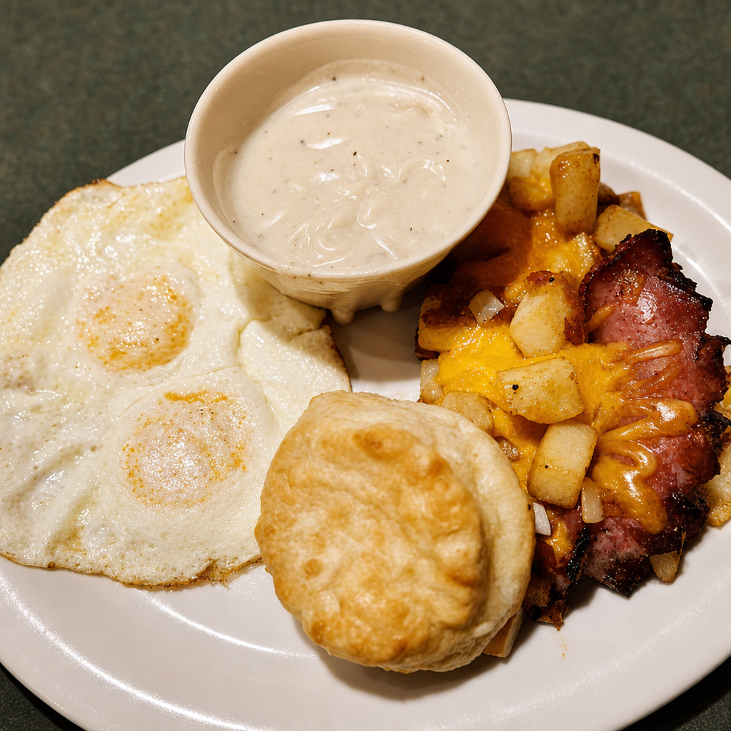 16. Grilled Smoke Sausage & Eggs.
