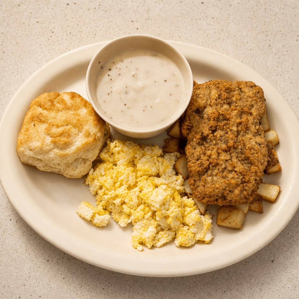 14. Country Fried Steak & Eggs.