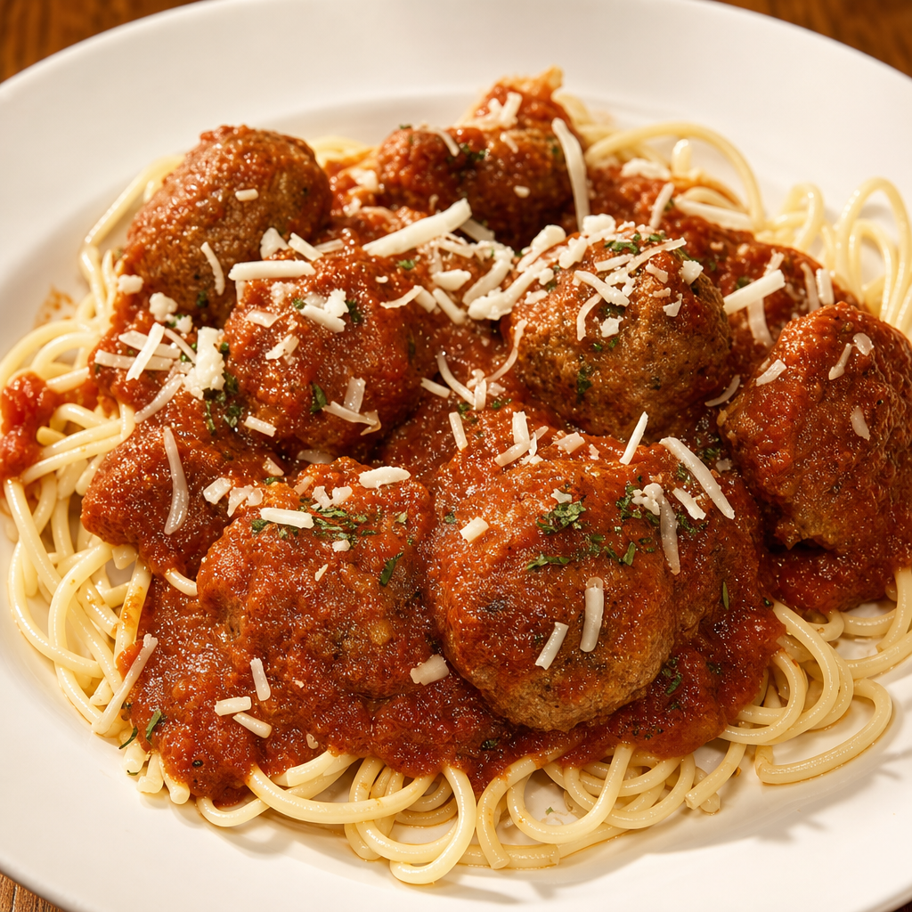 Linguini with Meatball
