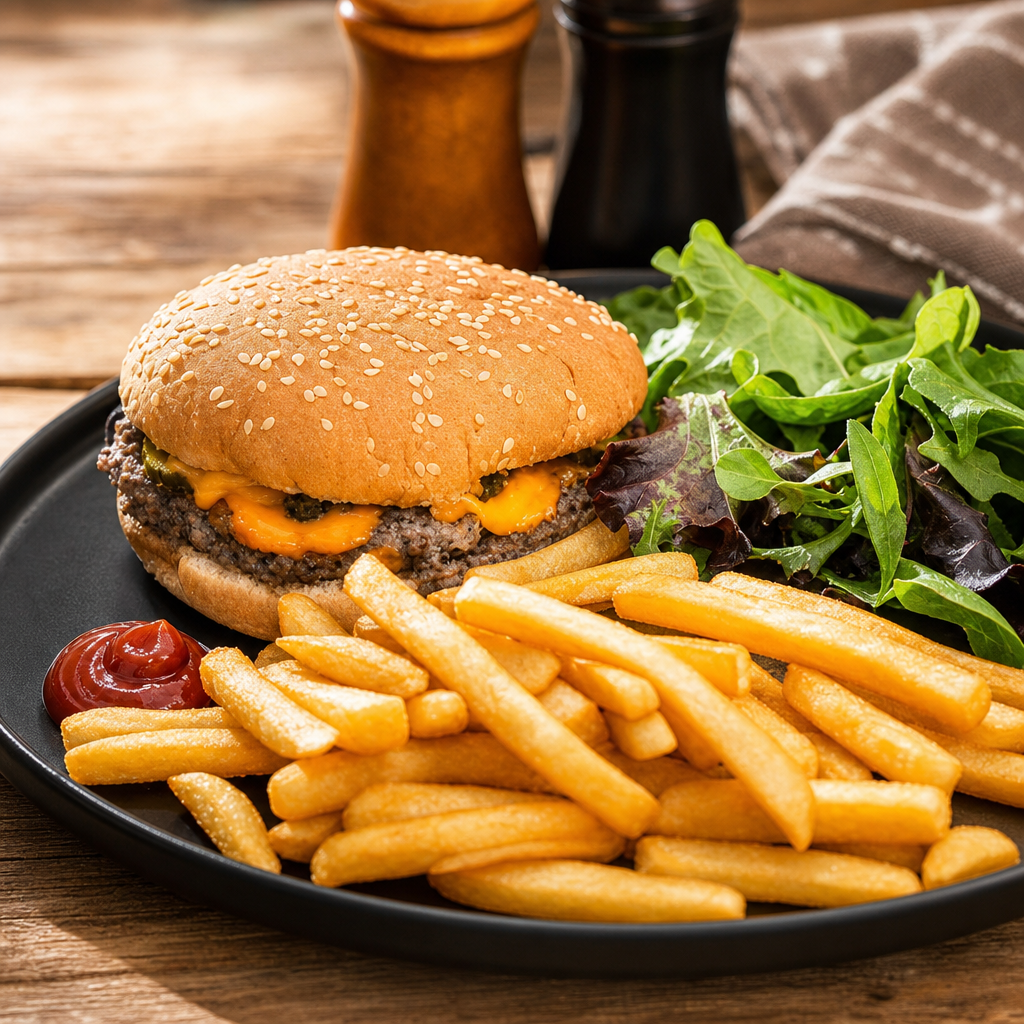 Kids Burger & Fries.