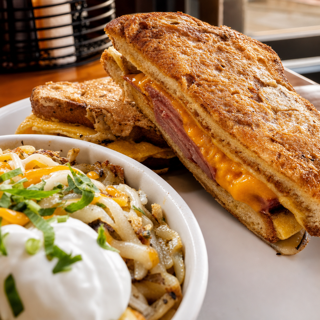 Ham and Cheese Crispy Toasty.