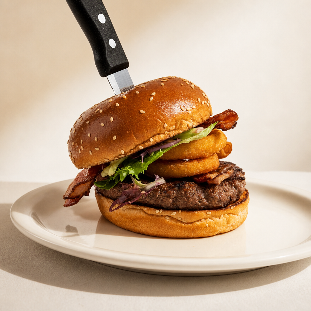 Blue Collar Truffle Burger.