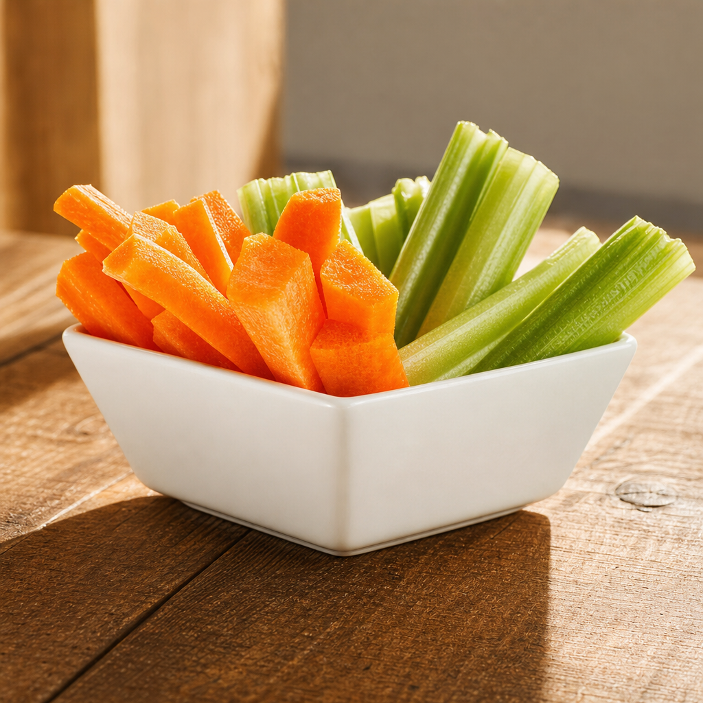 Carrots and Celery Sticks.