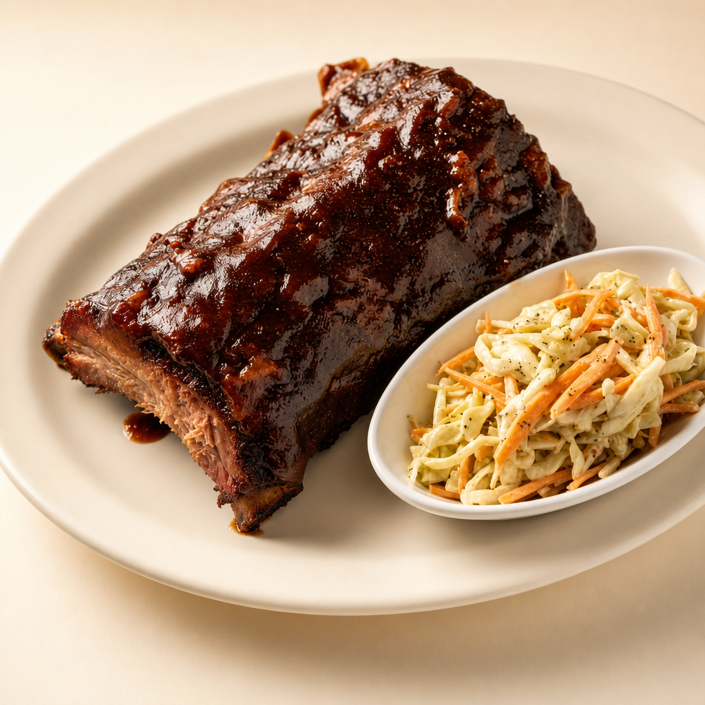 Half Slab Baby Back Ribs.