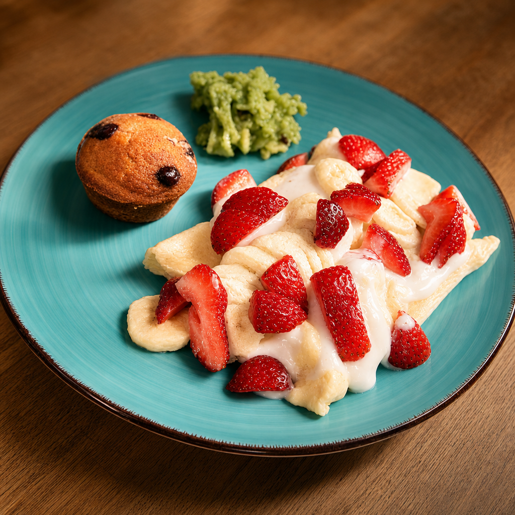 Chilled Fruit Crepes.