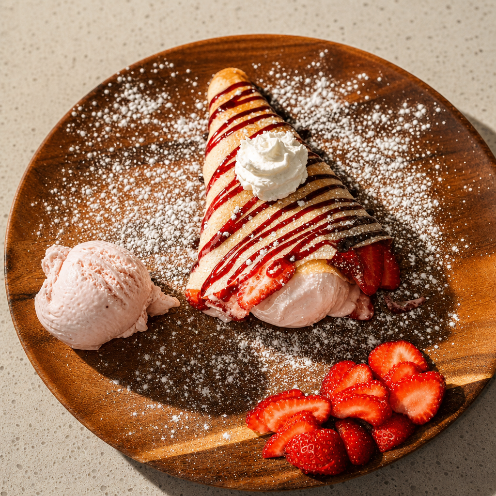 Strawberry Sunday Crepe