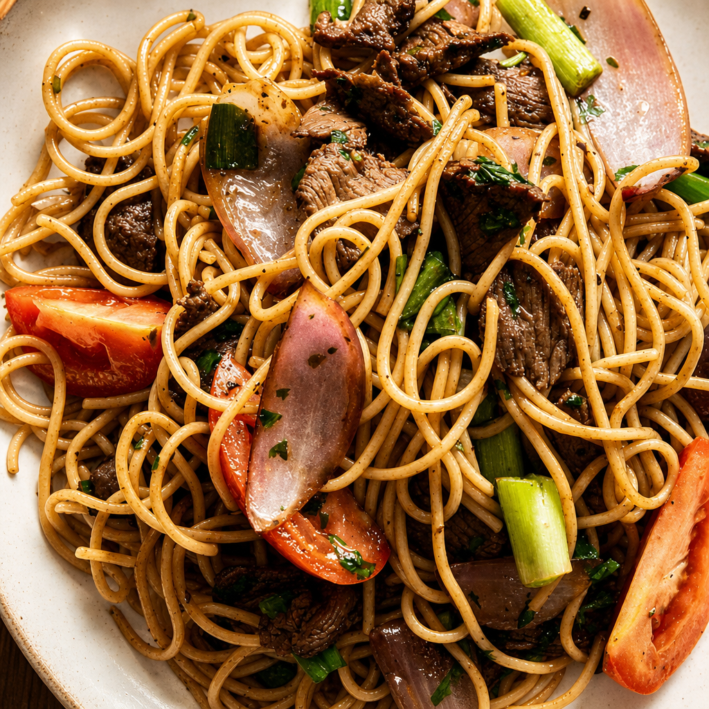 Tallarin Saltado De Carne