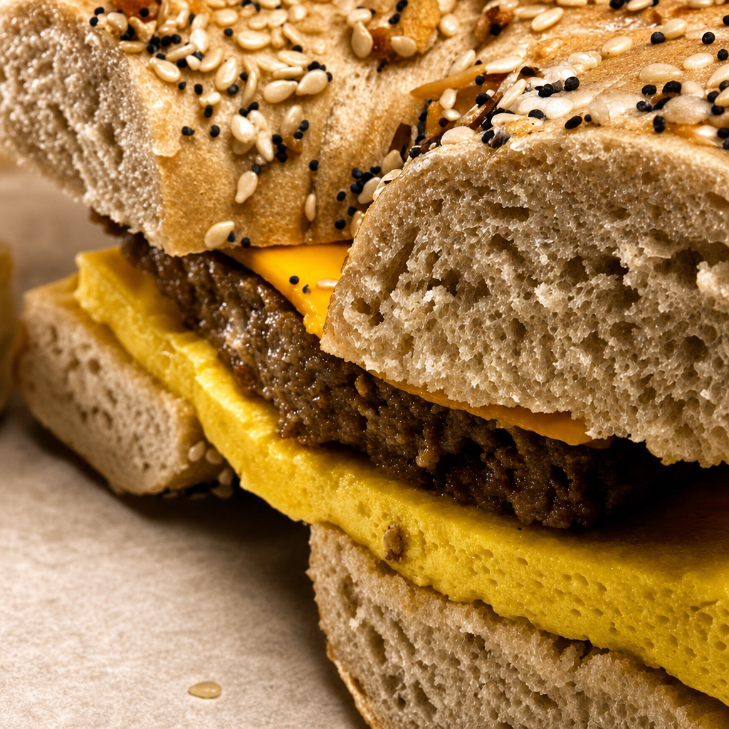 Meat & Cheese Bagel.