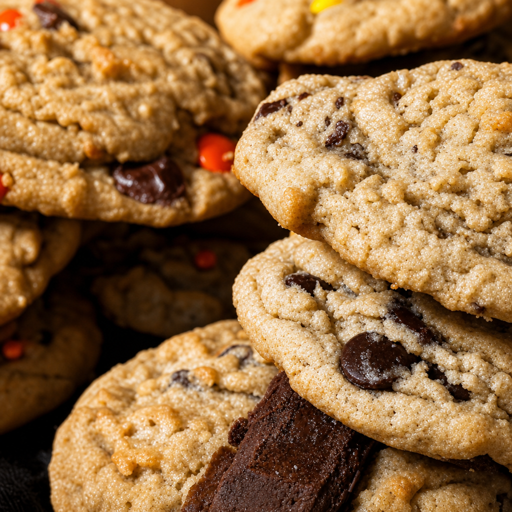 Oat Chocolate Chunk or Walnuts Cookie.