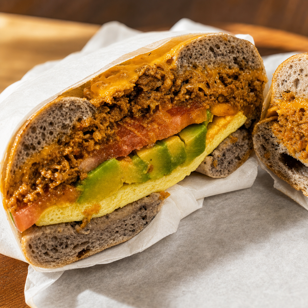 Chorizo Bagel.