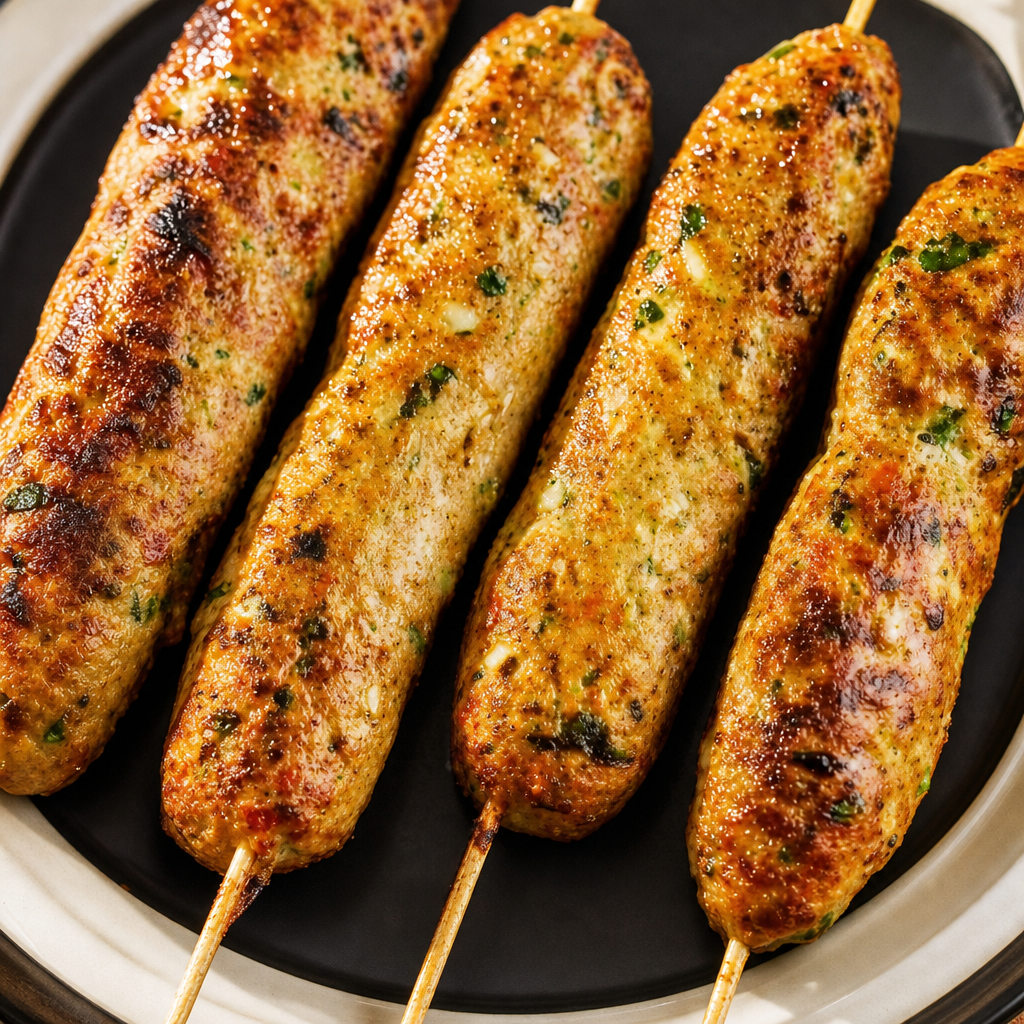 Chicken Seekh Kebab (2 Skewers).