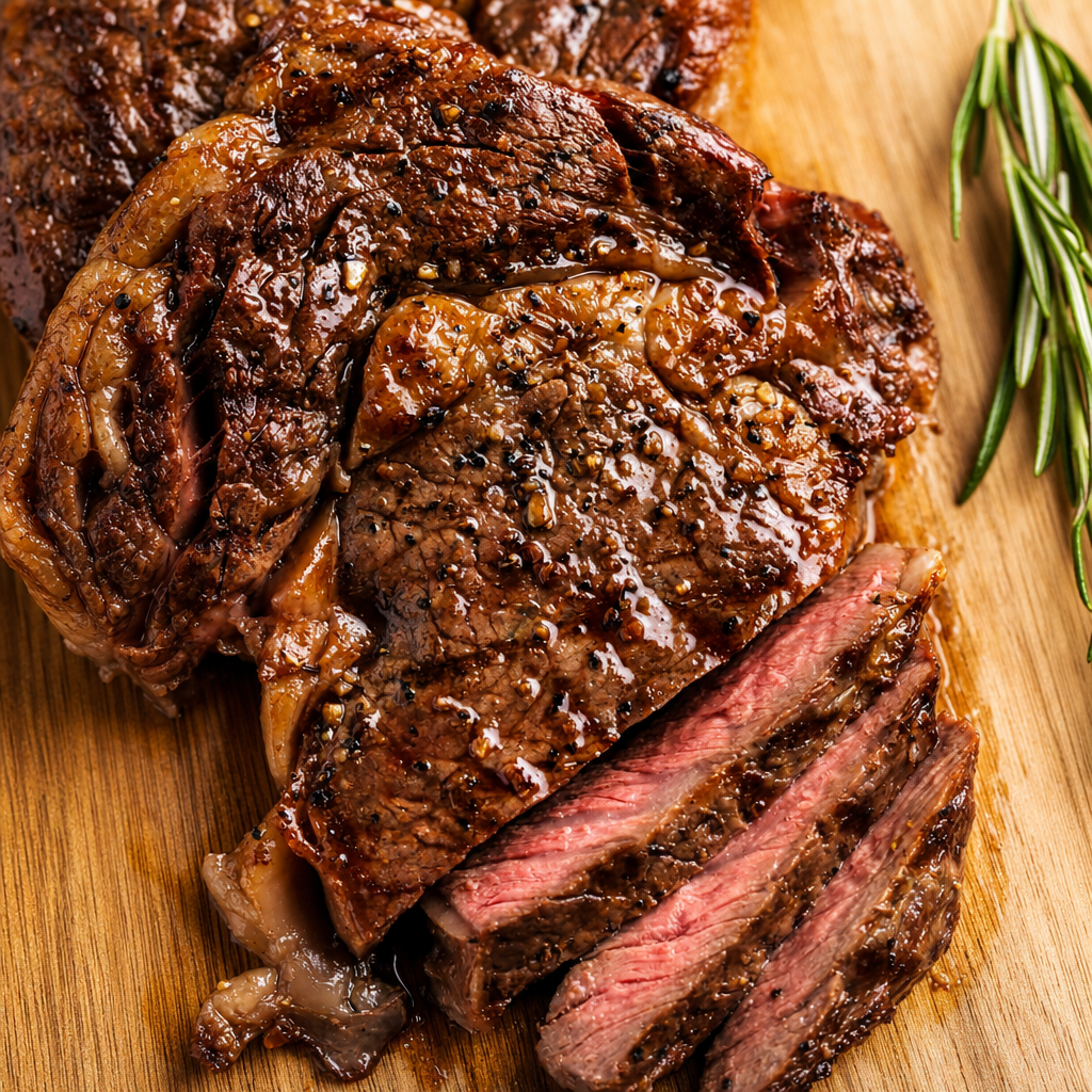 Ribeye Boneless Steak in Chimichurri Rub.