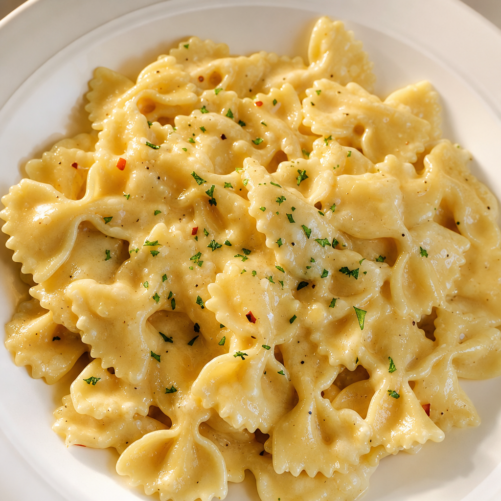 Bow Tie Pasta Caesar Cold Salad.