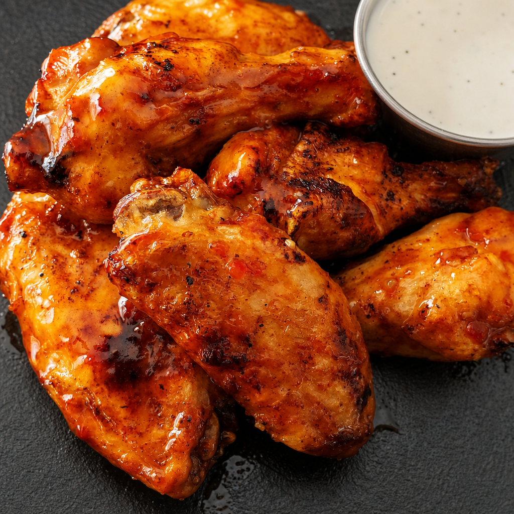 Sriracha Buffalo Wings (4 pcs).