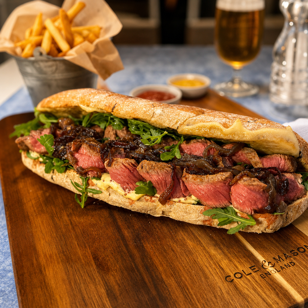 Combo: Brisket Sandwich with Fries.