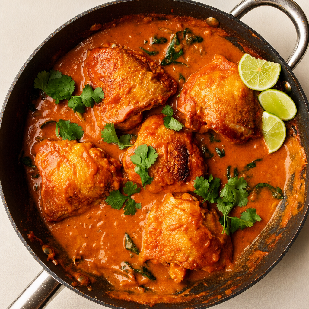 Butter Masala Boneless Thighs (4 Pieces).