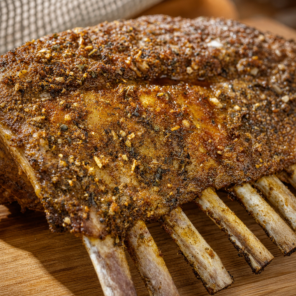 Moroccan Frenched Lamb Rack.