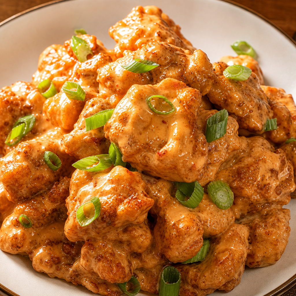 Bang-Bang Chicken Breast Cubes.