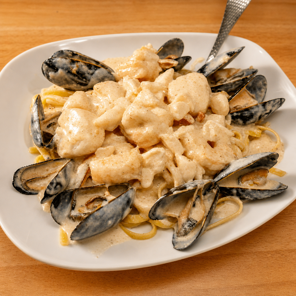 Seafood Alfredo