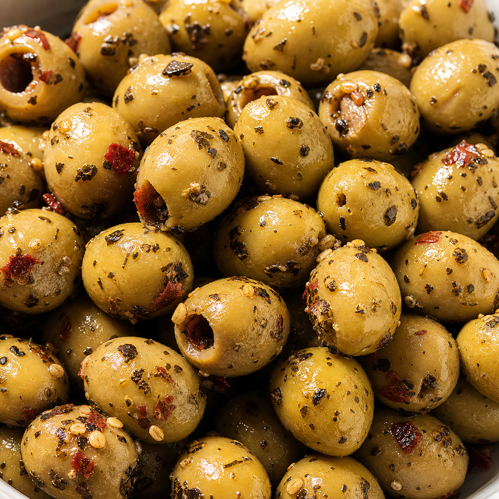 Hot Italian Olives by the Pound.