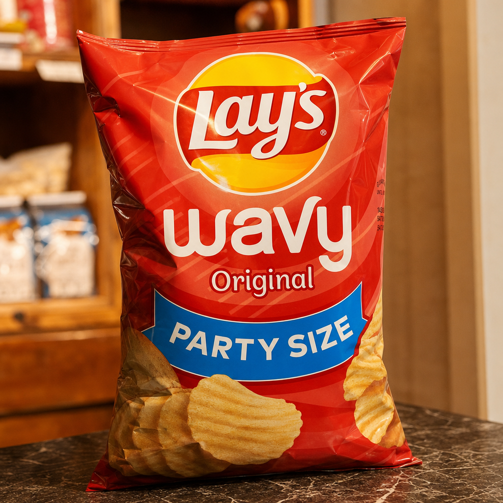Lays Wavy Party Size.