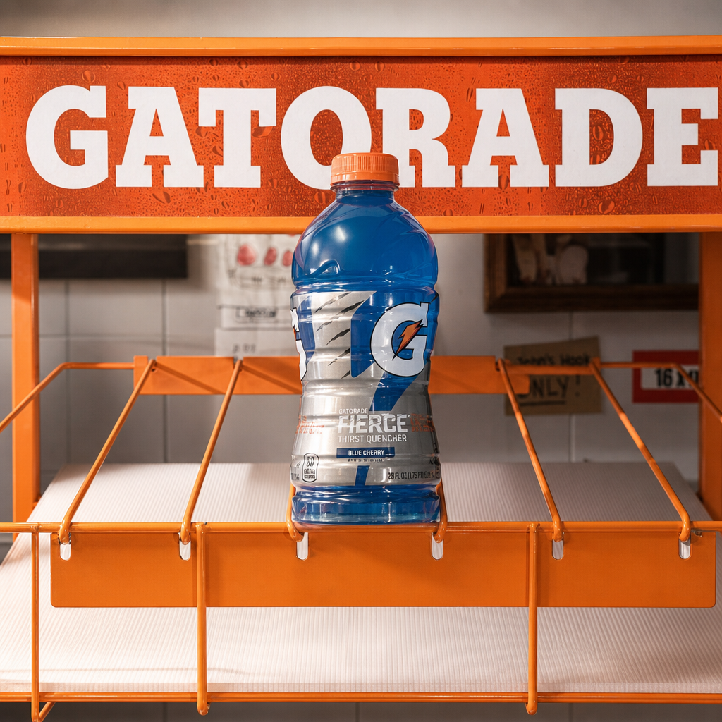Gatorade Fierce Blue Cherry 28 Ounce.