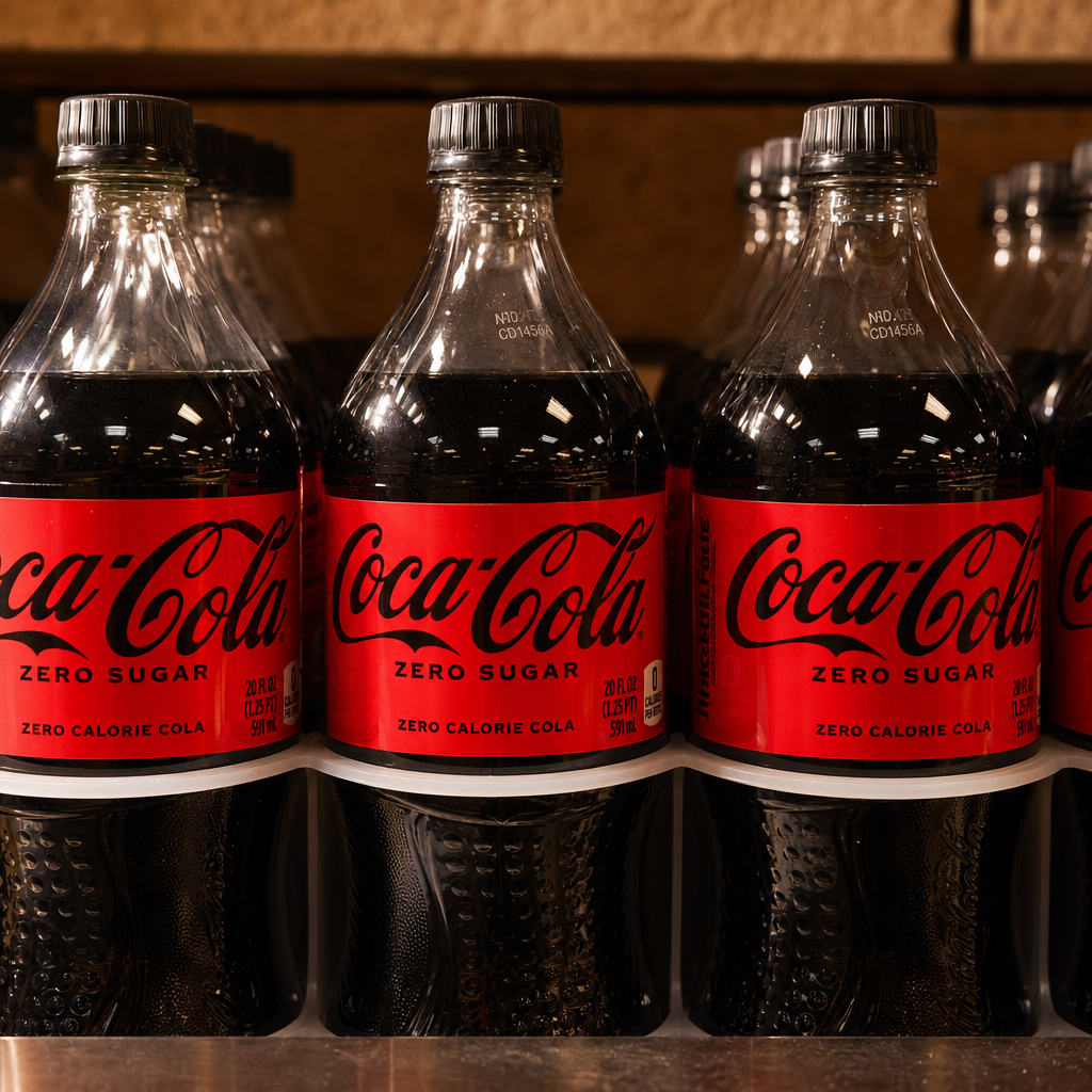 Coca-Cola Zero Sugar 20 Oz. Bottle.