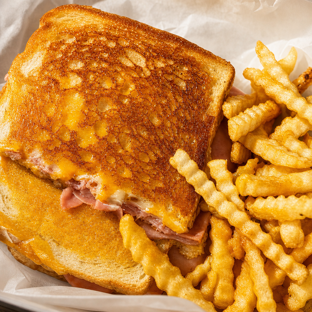 Grilled Ham & Cheese.