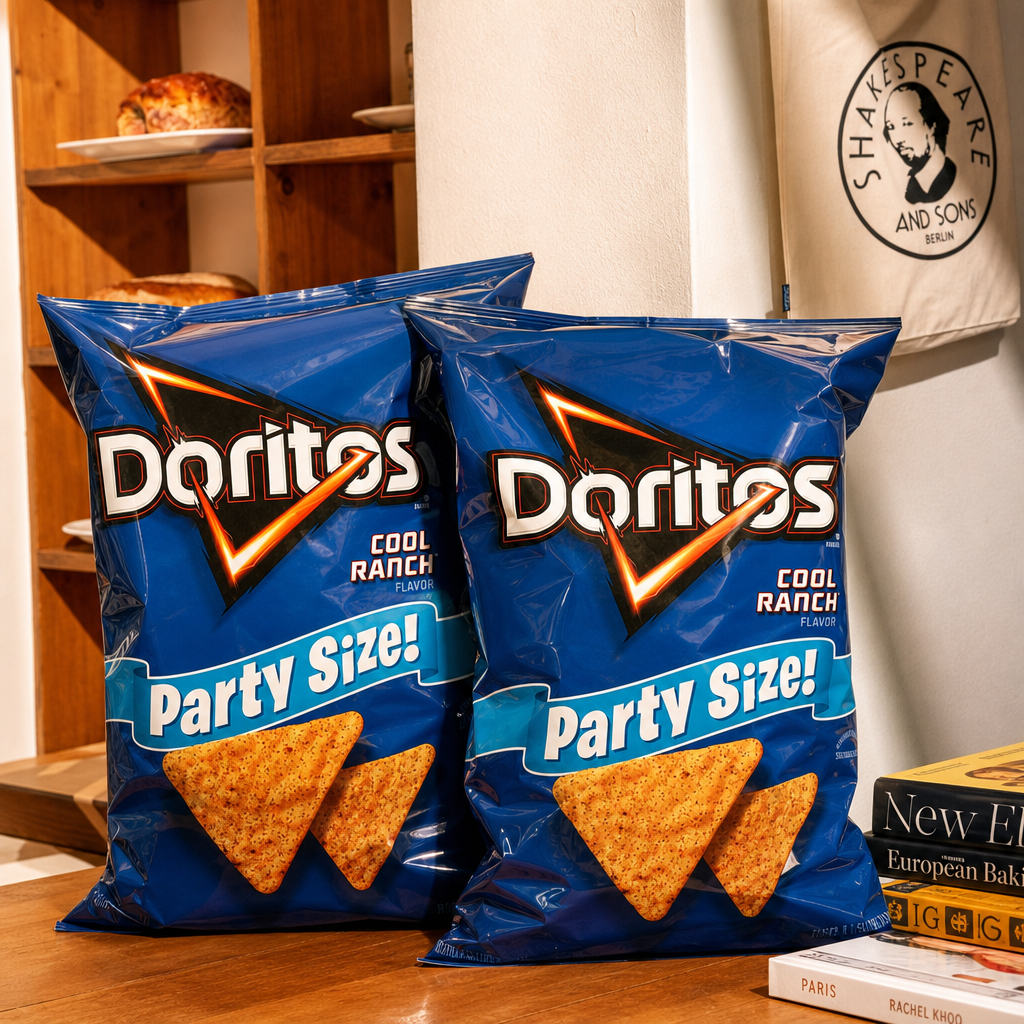 Party Size Doritos, Cool Ranch.