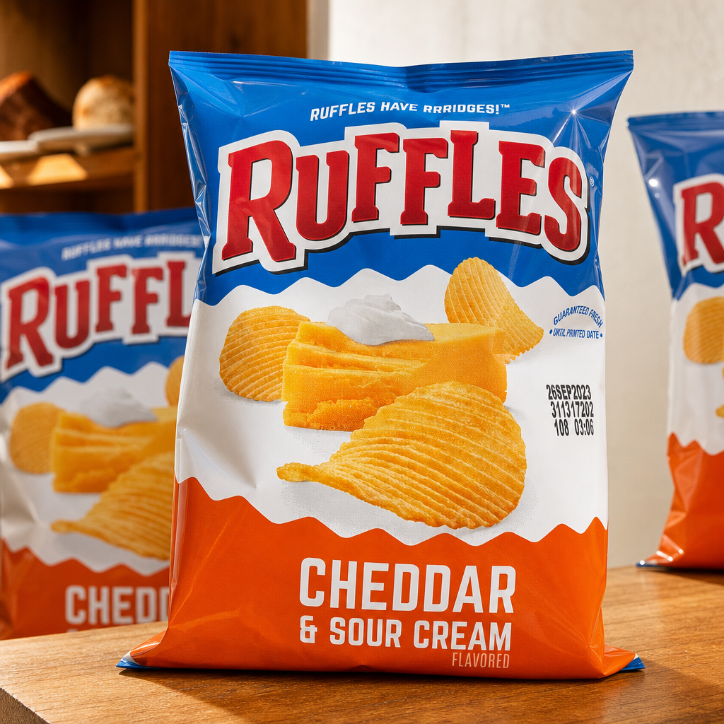 Ruffles Cheddar & Sour Cream.