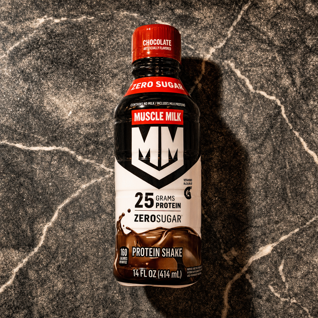 Muscle Milk 25 G Proteins Zero Sugar Chocolate.